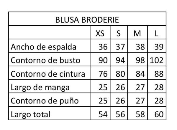 Blusa Broderie manga corta Pre orden - Imagen 5
