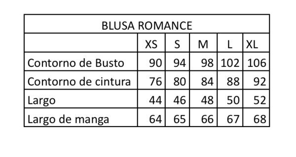 Blusa Romance manga larga - Imagen 7