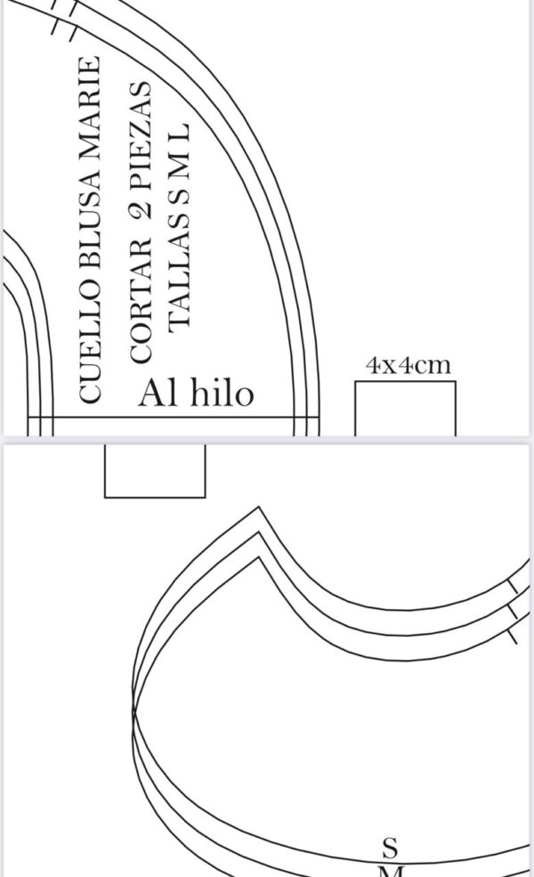 Patrón cuello